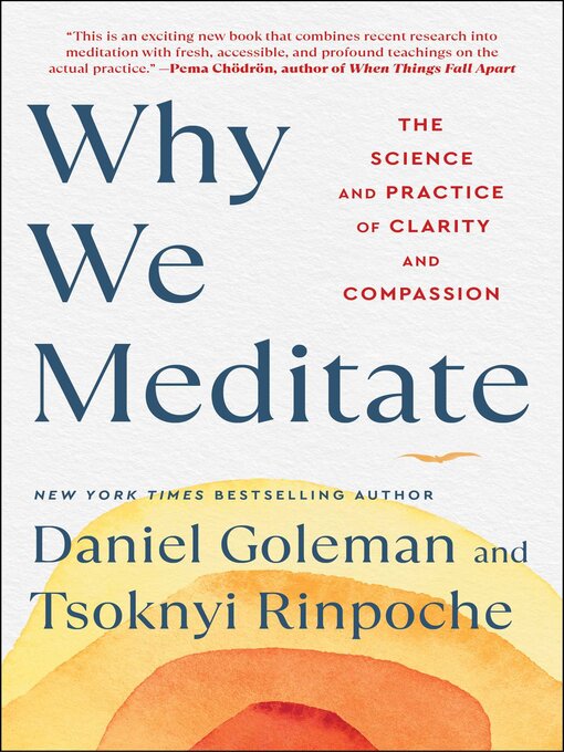 Title details for Why We Meditate by Daniel Goleman - Wait list